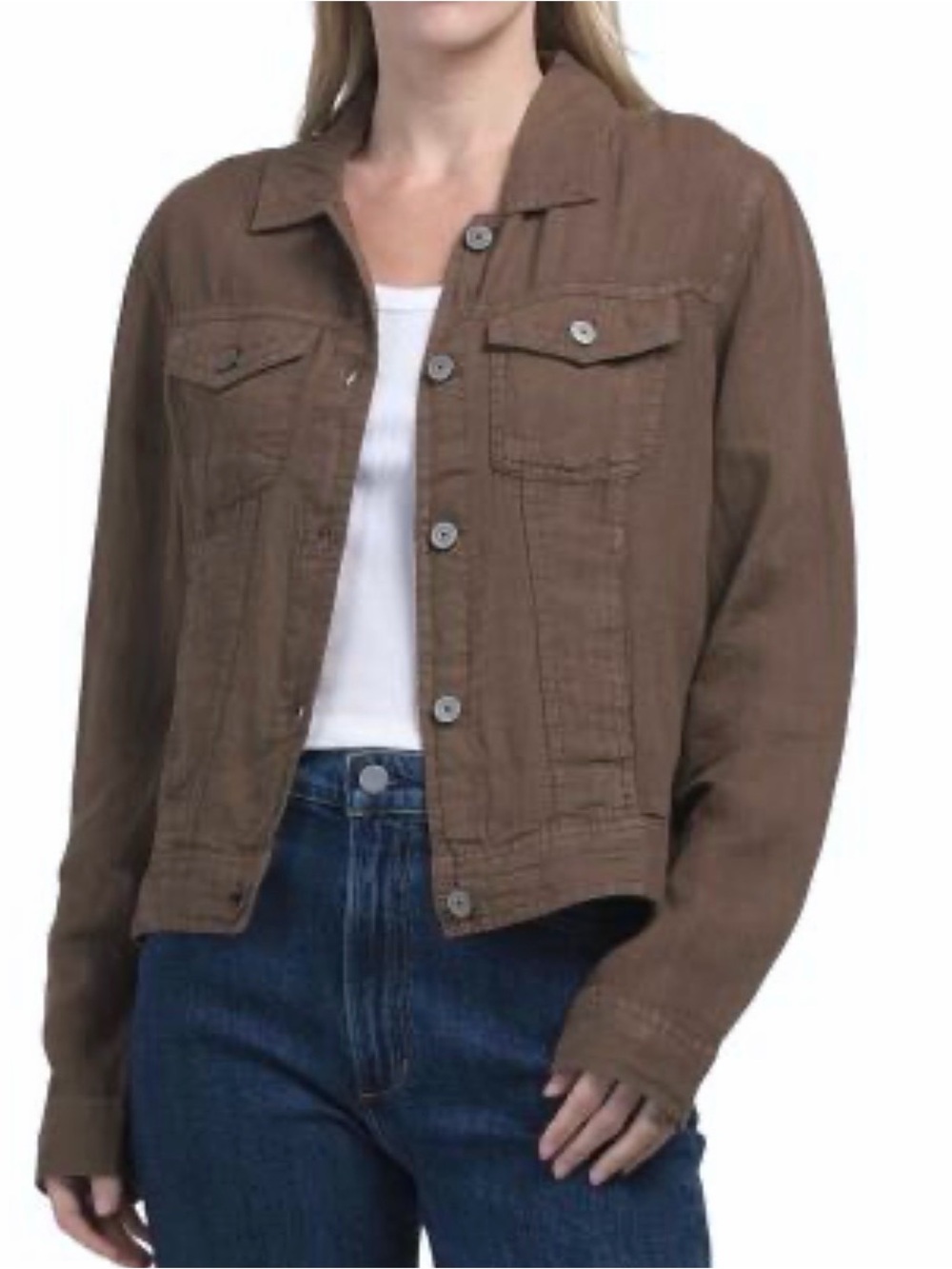 VTG bagatelle brown linen jacket